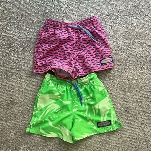 Two Vineyard Vines boys size 4t bathing suits swim trunks